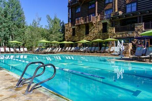 屋外プール、温水プール