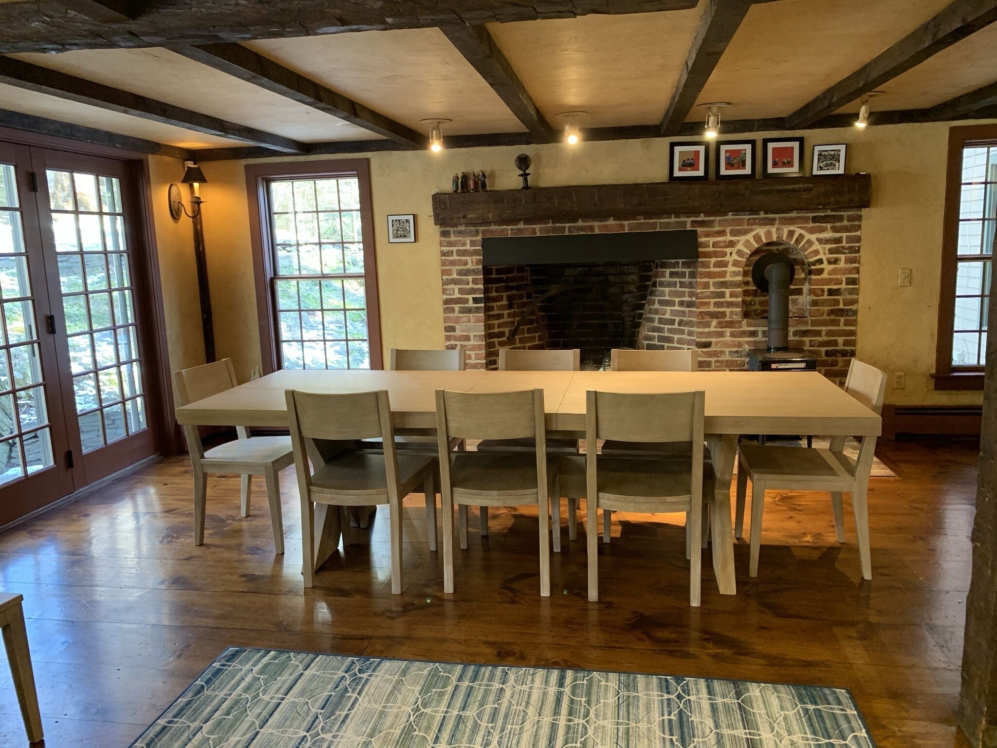 Classic Antique Berkshire Farmhouse with heated pool and modern amenities.