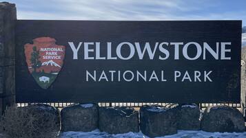 A sign for Yellowstone National Park.