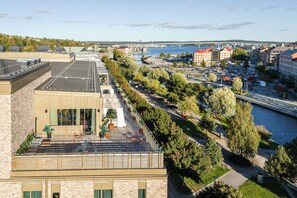 Vue depuis lâhĂ©bergement