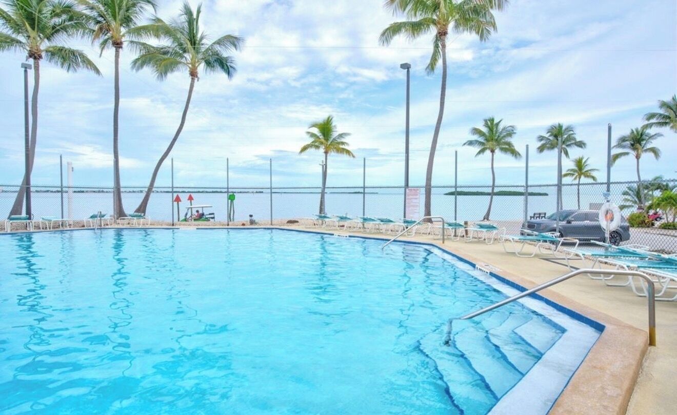 A heated pool