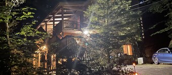  Romantic,Cozy Log Cabin, Hot Tub, WiFi, pool table