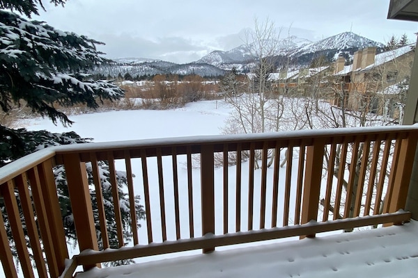 Balcony winter view