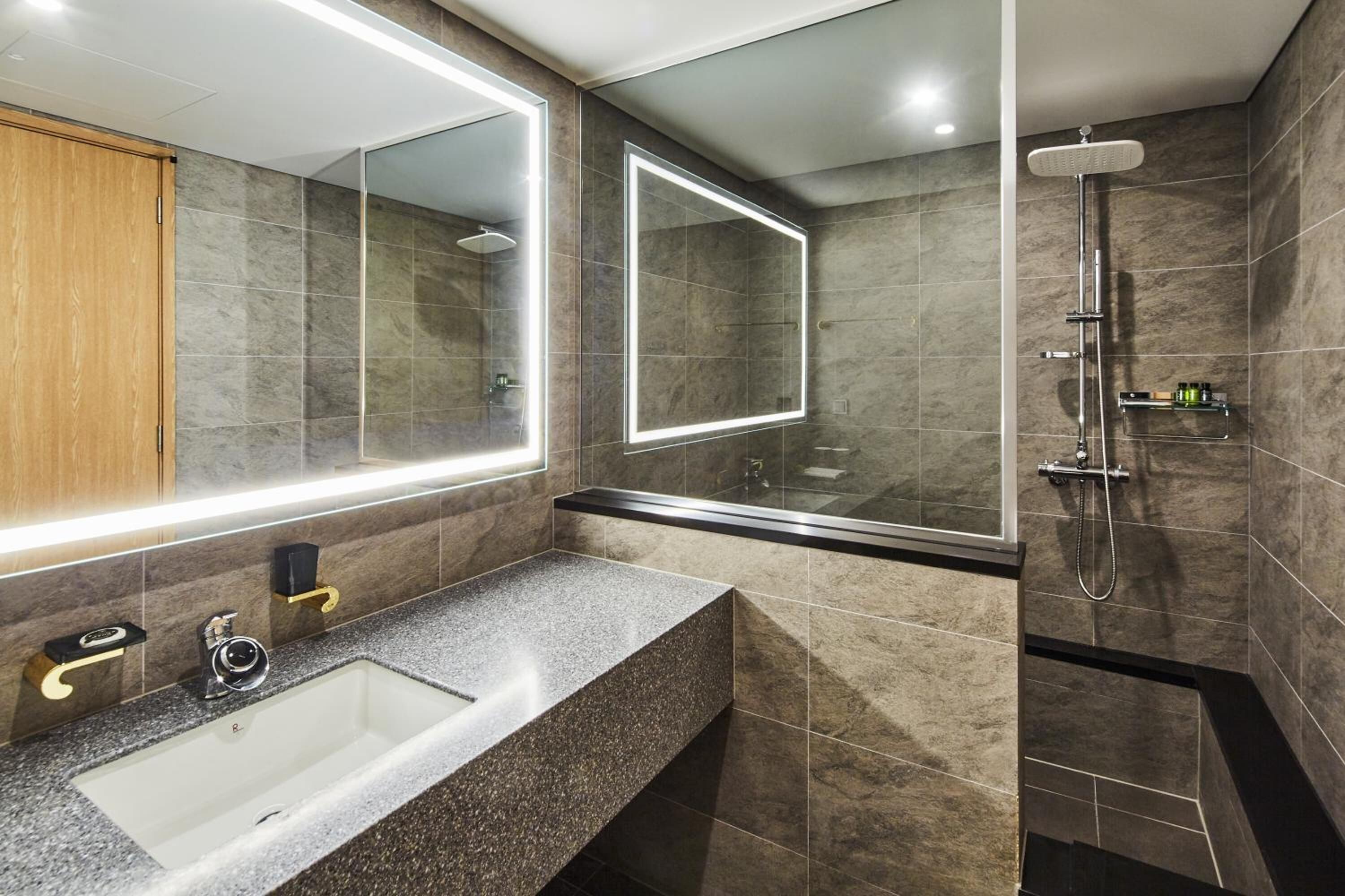 free toiletries, hair dryer, dressing gowns, slippers