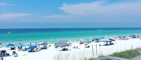 Vlak bij het strand