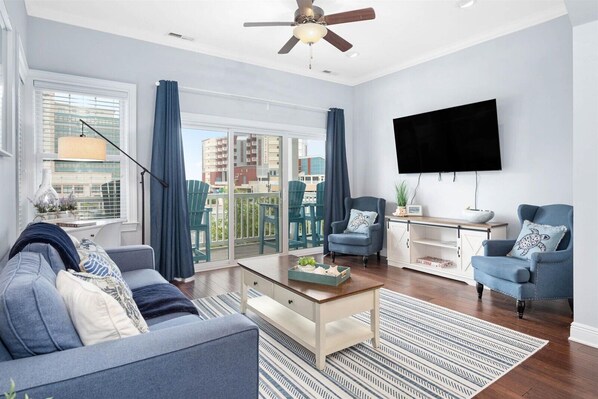 Smart-tv, Netflix, Hulu och böcker