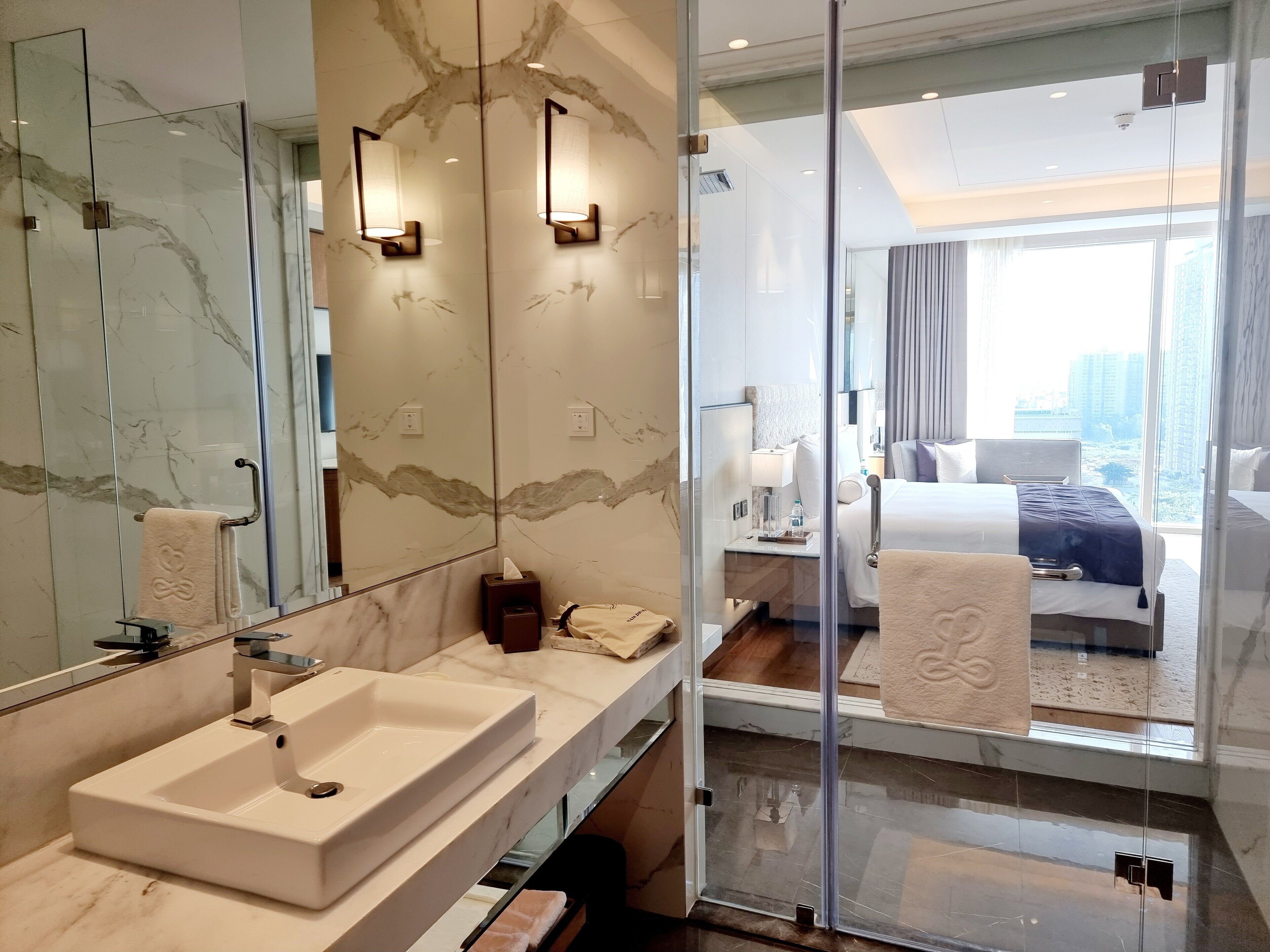 Eco-friendly toiletries, hair dryer, bathrobes, slippers