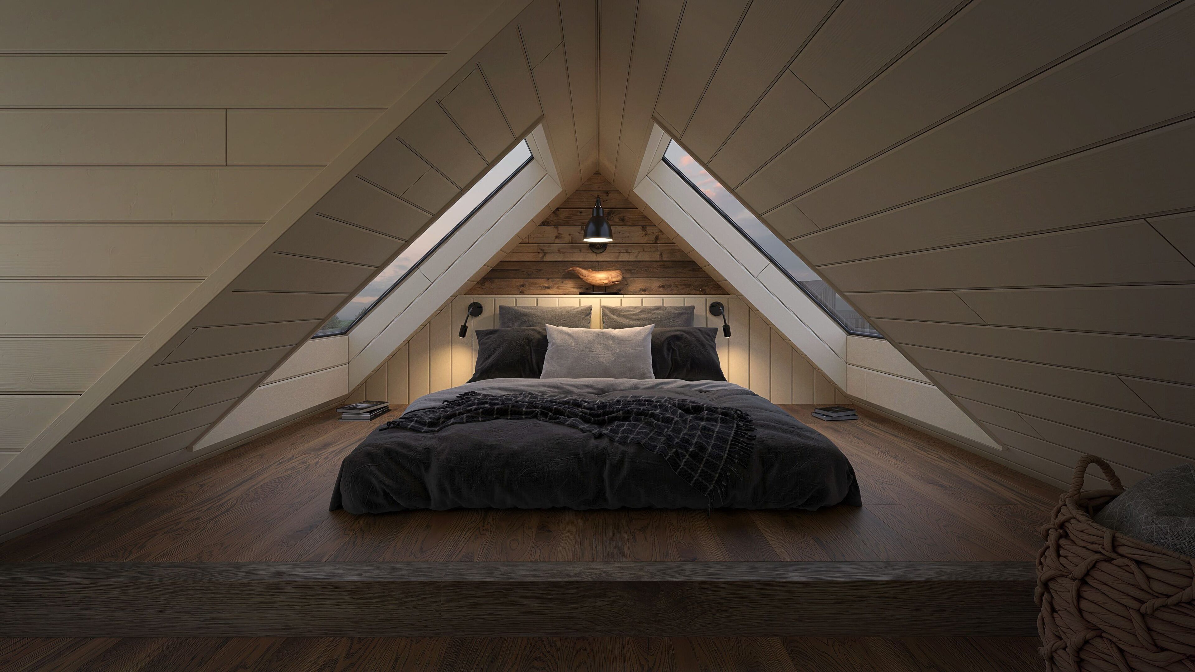 Deluxe Chalet | Peralatan tempat tidur premium, gebar bulu kapas, katil Select Comfort 