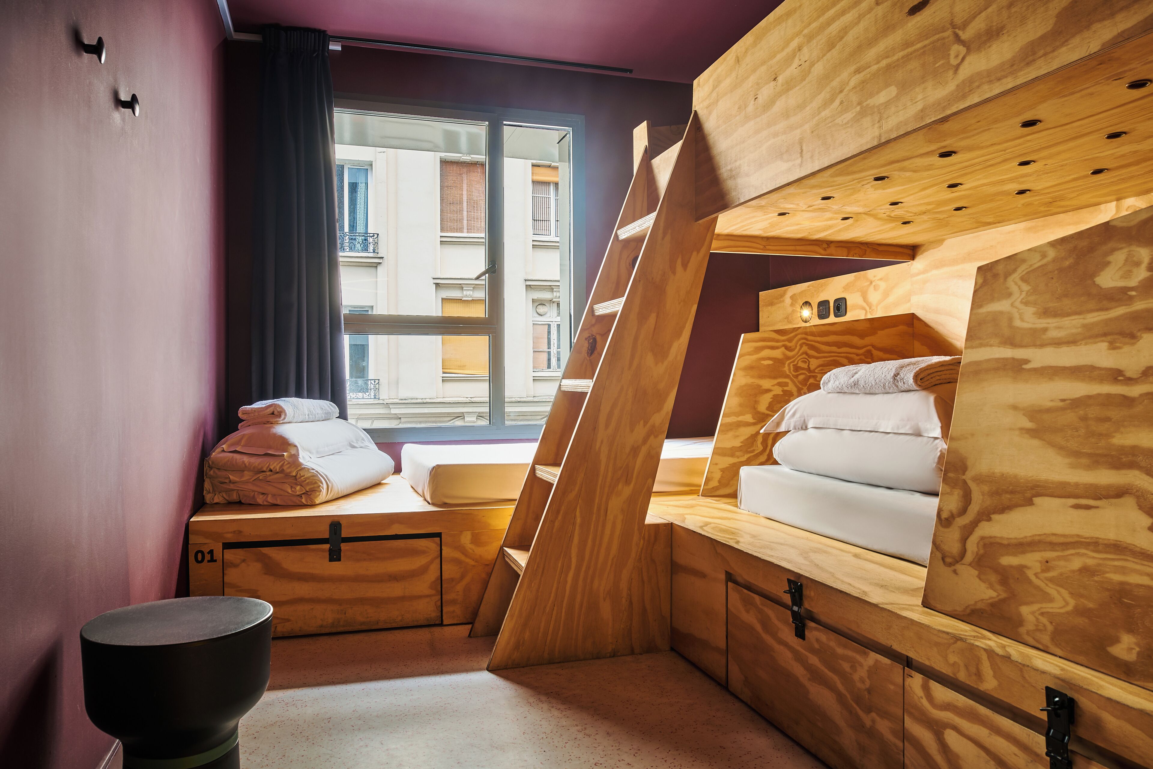 Blackout drapes, soundproofing, free WiFi, bed sheets