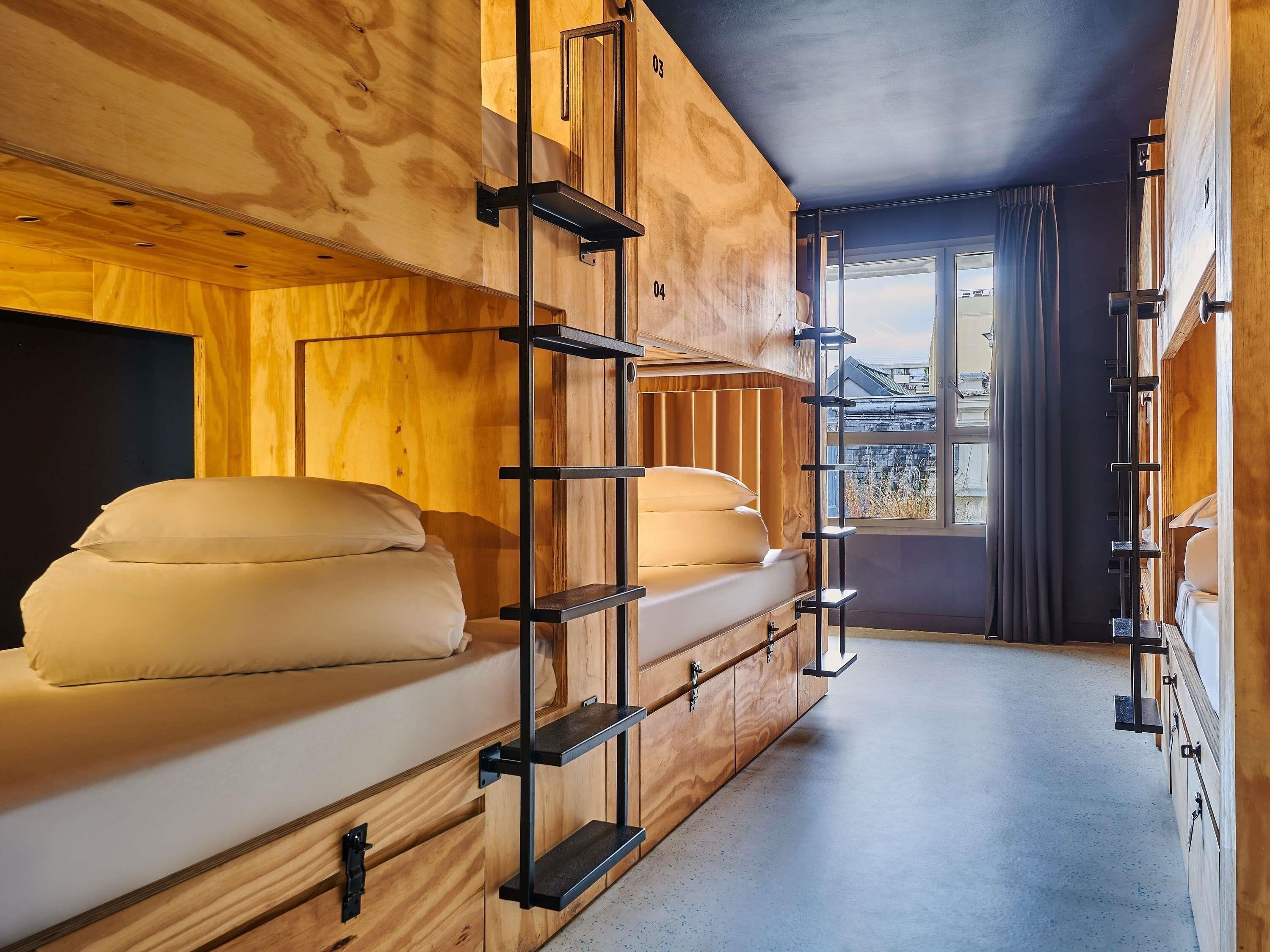 Blackout curtains, soundproofing, free WiFi, bed sheets