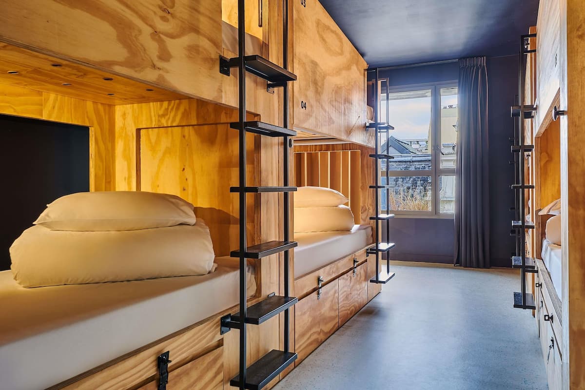 Blackout curtains, soundproofing, free WiFi, bed sheets