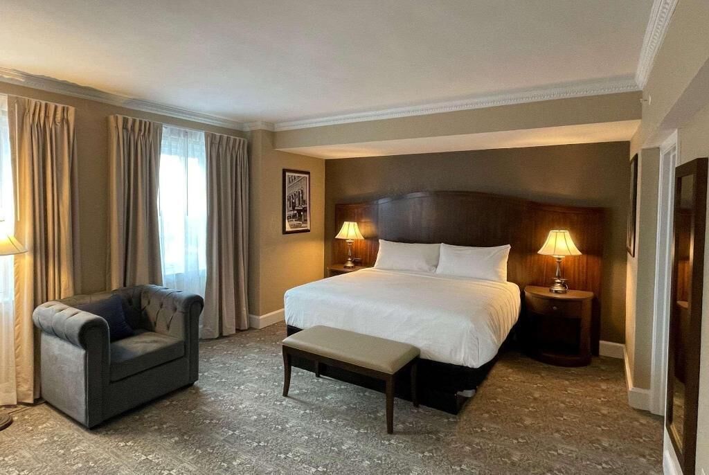 In-room safe, desk, laptop workspace, blackout drapes