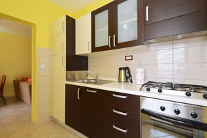 Fridge, oven, stovetop, dishwasher