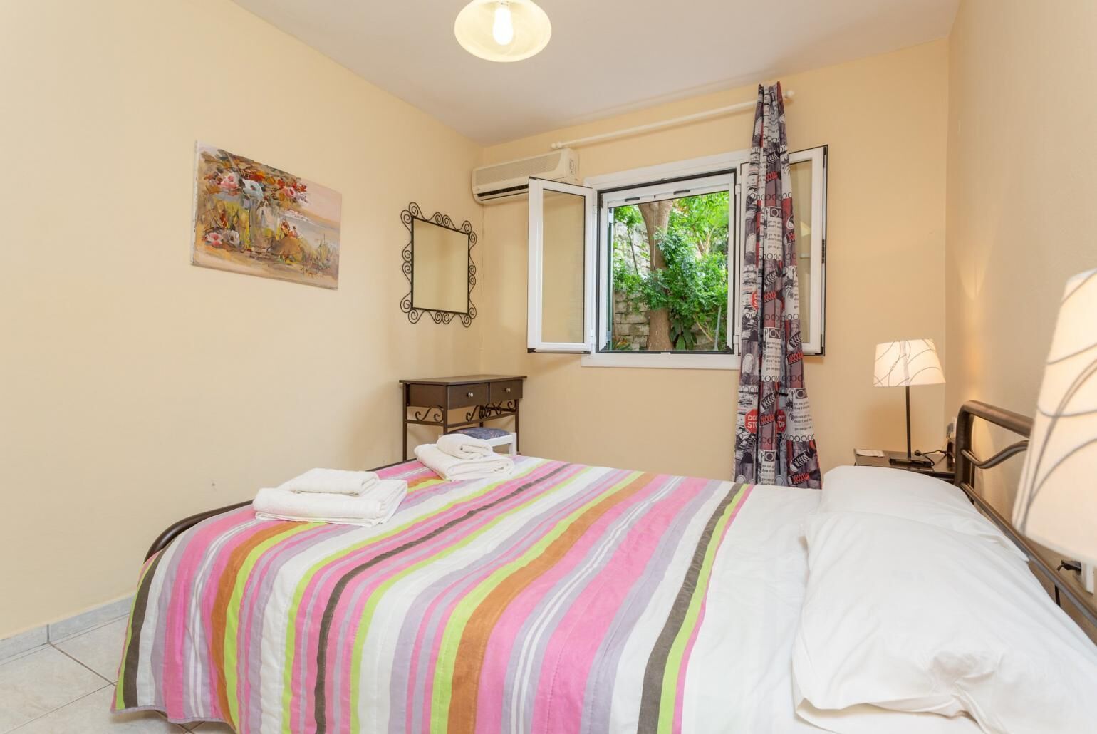 2 bedrooms, iron/ironing board, travel crib, WiFi