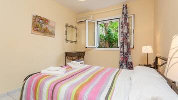 2 bedrooms, iron/ironing board, travel crib, WiFi