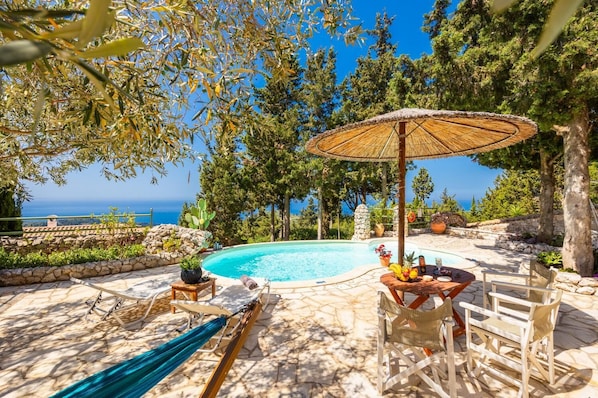 Pool - Villa Gallini - One Bedroom Villa, Sleeps 2 (Paxi)