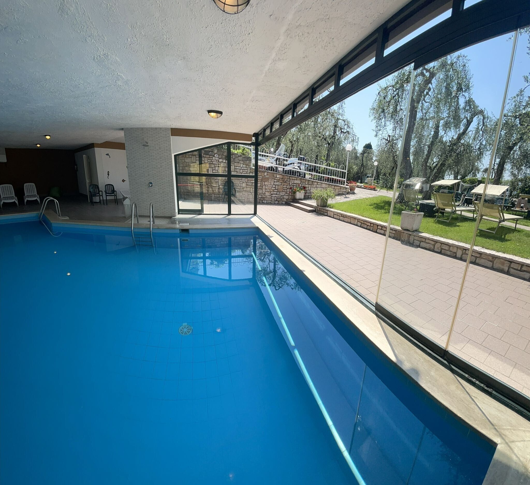 A heated pool