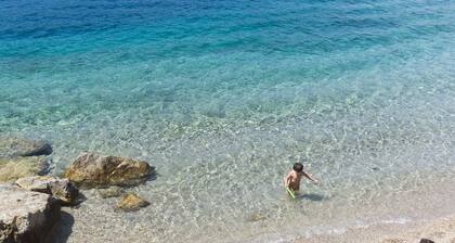 Brand new apartament on the seafront of Porto Azzurro, in front of the small beach "La Pianotta"