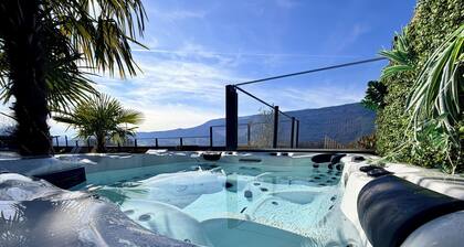 Villa: heated pool spa sauna air conditioning