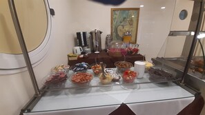 Free daily buffet breakfast