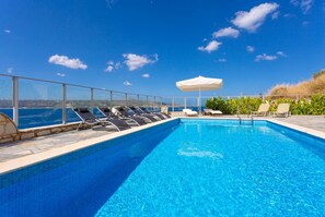 Pool - Souda Bay View - Five Bedroom Villa, Sleeps 12 (Kalami)
