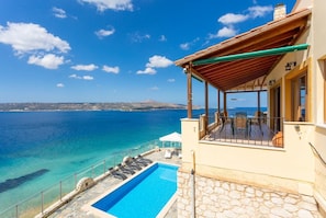 Pool - Souda Bay View - Five Bedroom Villa, Sleeps 12 (Kalami)