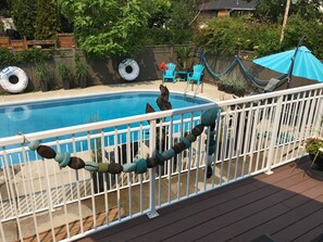 Piscine extérieure, piscine chauffée