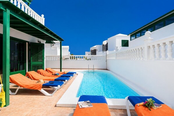 A heated pool