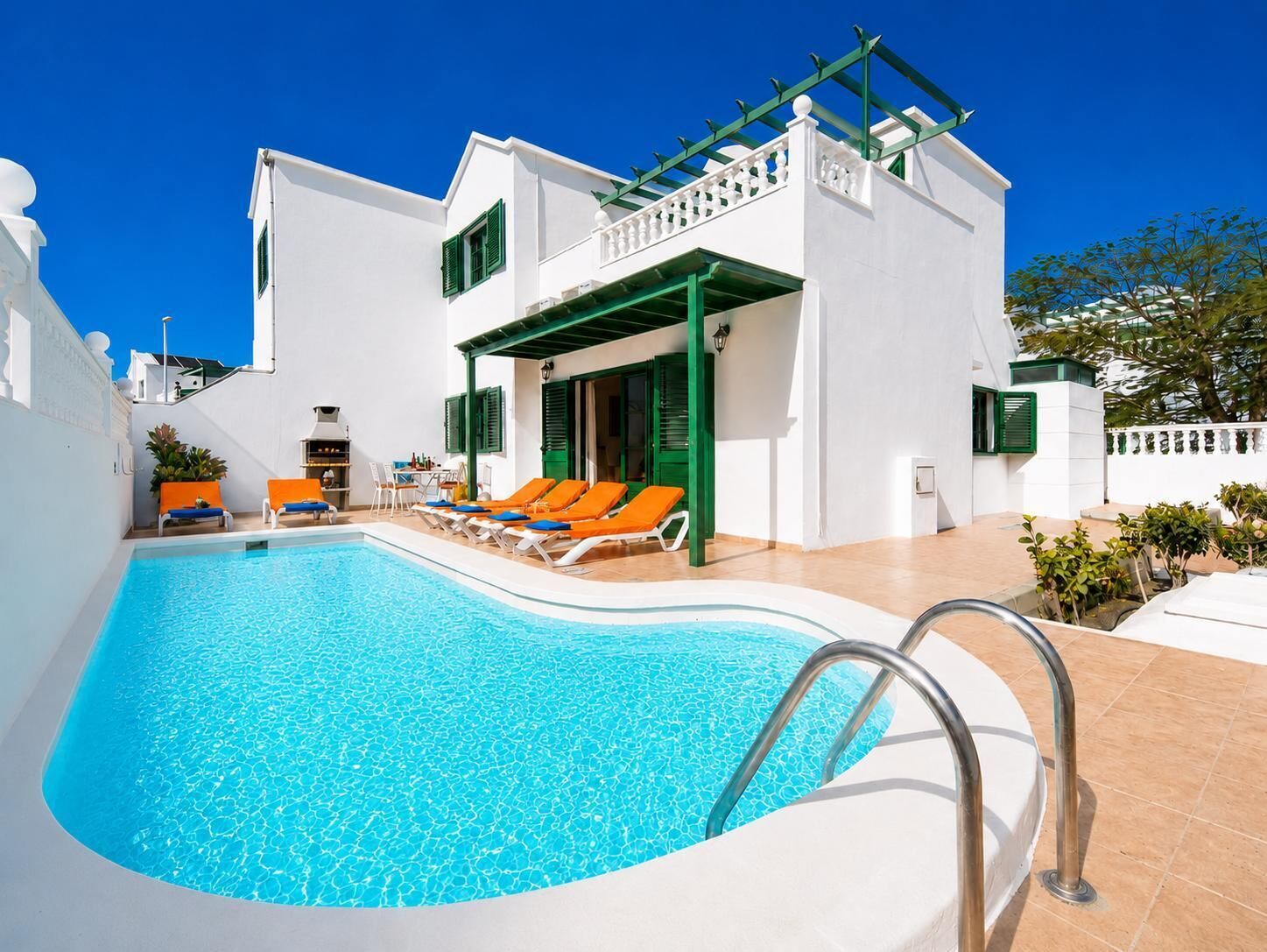 A heated pool