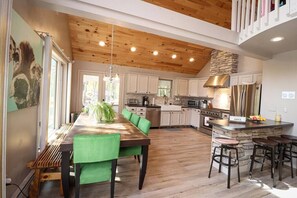 Dining - Villa MiaNova: A Modern Hideout in the Woods. (Lake Ariel)