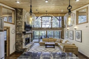 TV, fireplace, table tennis