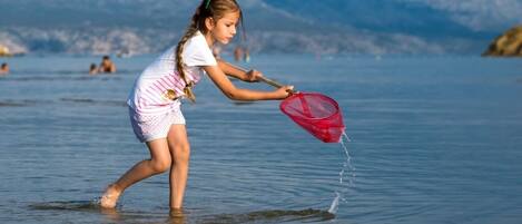 Tæt på stranden, liggestole
