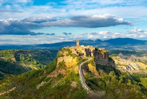 A historic castle on a cliff overlooking a valley. - Villa Le Balze Large Private Pool, WiFi (Vinci)