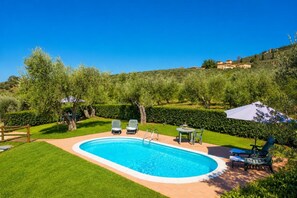 Pool - Villa Le Balze Large Private Pool, WiFi (Vinci)