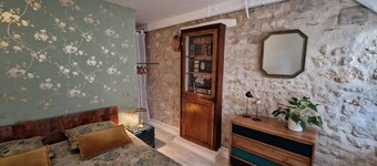 Aliénor-Apartamento-Familiar-Terraza-Baño privado con bañera