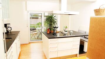 Fridge, oven, stovetop, dishwasher