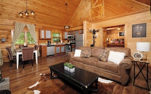 TV, fireplace, DVD player