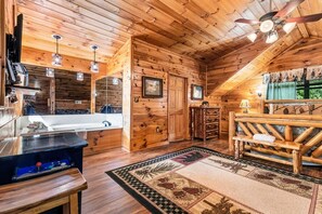 Unclassified image, 2 of 47, button - Amazing Grace - Hot Tub, Stone Firepit & Arcade Loft Near Pigeon Forge (Sevierville)