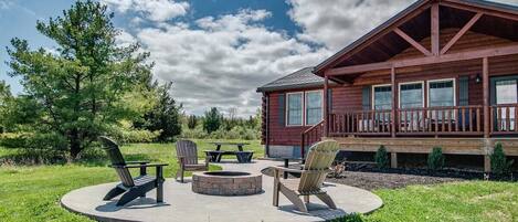 屋外ダイニングエリア