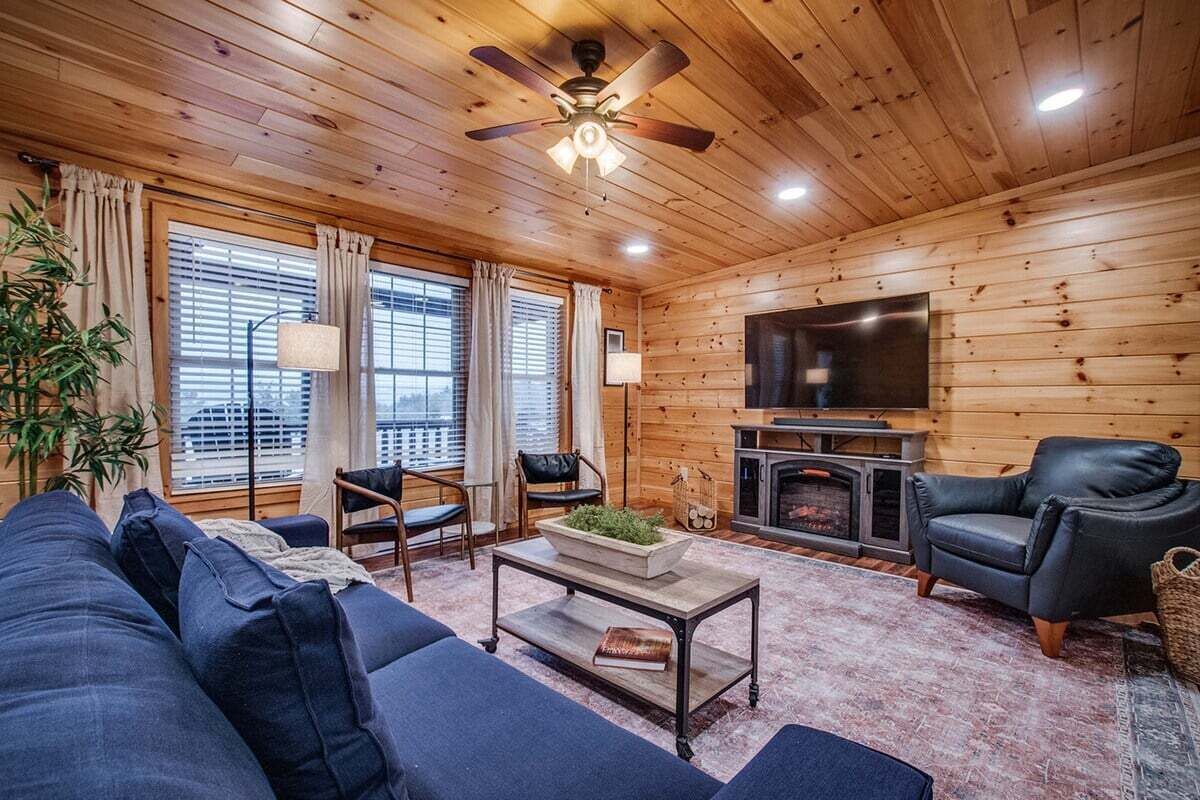 TV connectée, cheminée