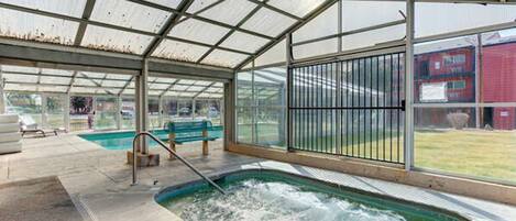 Indoor pool, a heated pool