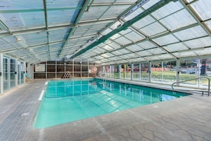 Indoor pool, a heated pool