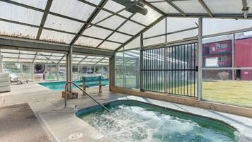 Indoor pool, a heated pool