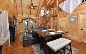 TV, fireplace, DVD player