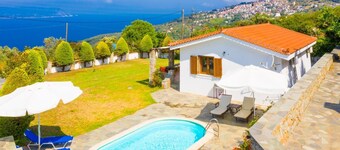 Villa Katerina Private Pool, Sea Views, A/C, WiFi