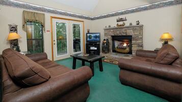 Télévision, cheminée