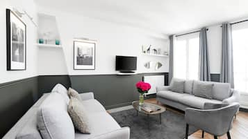 TV connectée, cheminée