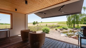 Vila panorâmica, acessível, suíte (Le Lodge) | Terraço/pátio