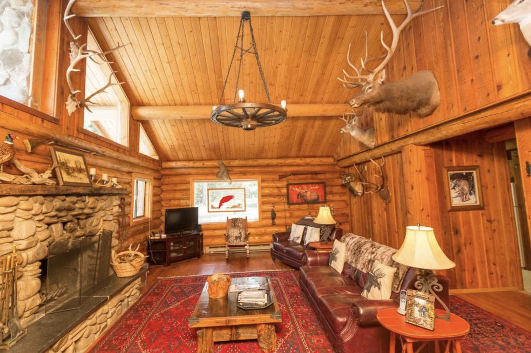 TV, fireplace, DVD player