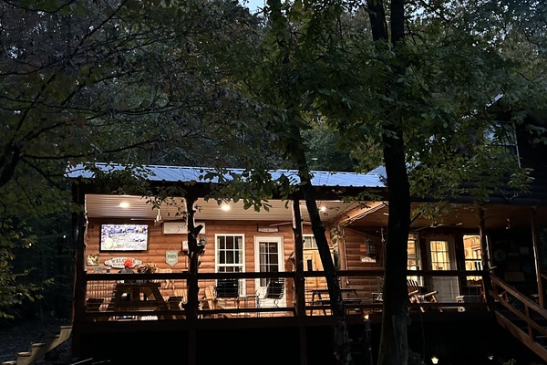 CABIN AT NIGHT